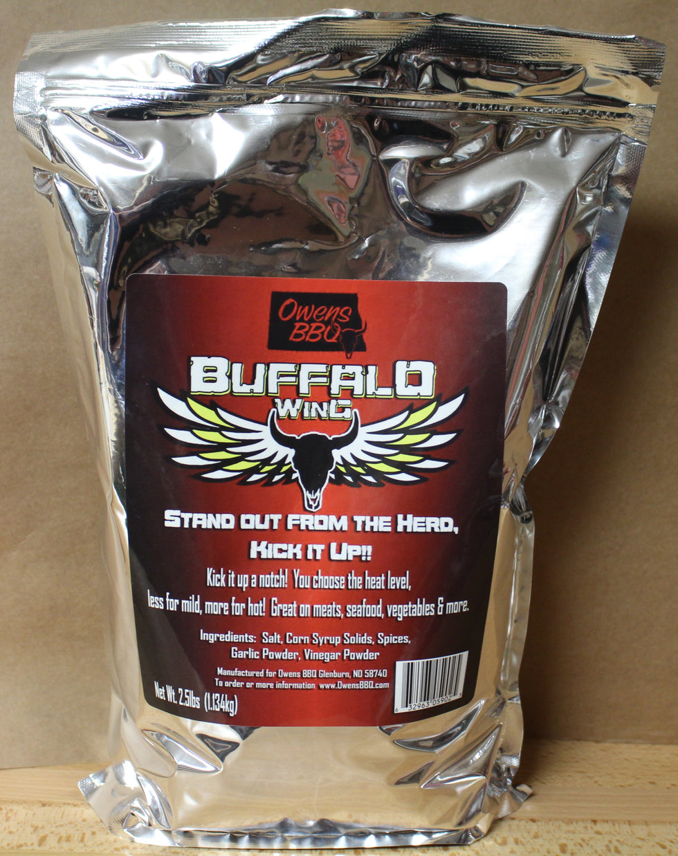 Buffalo Wing Seasoning Bulk Bag Owens Bbq