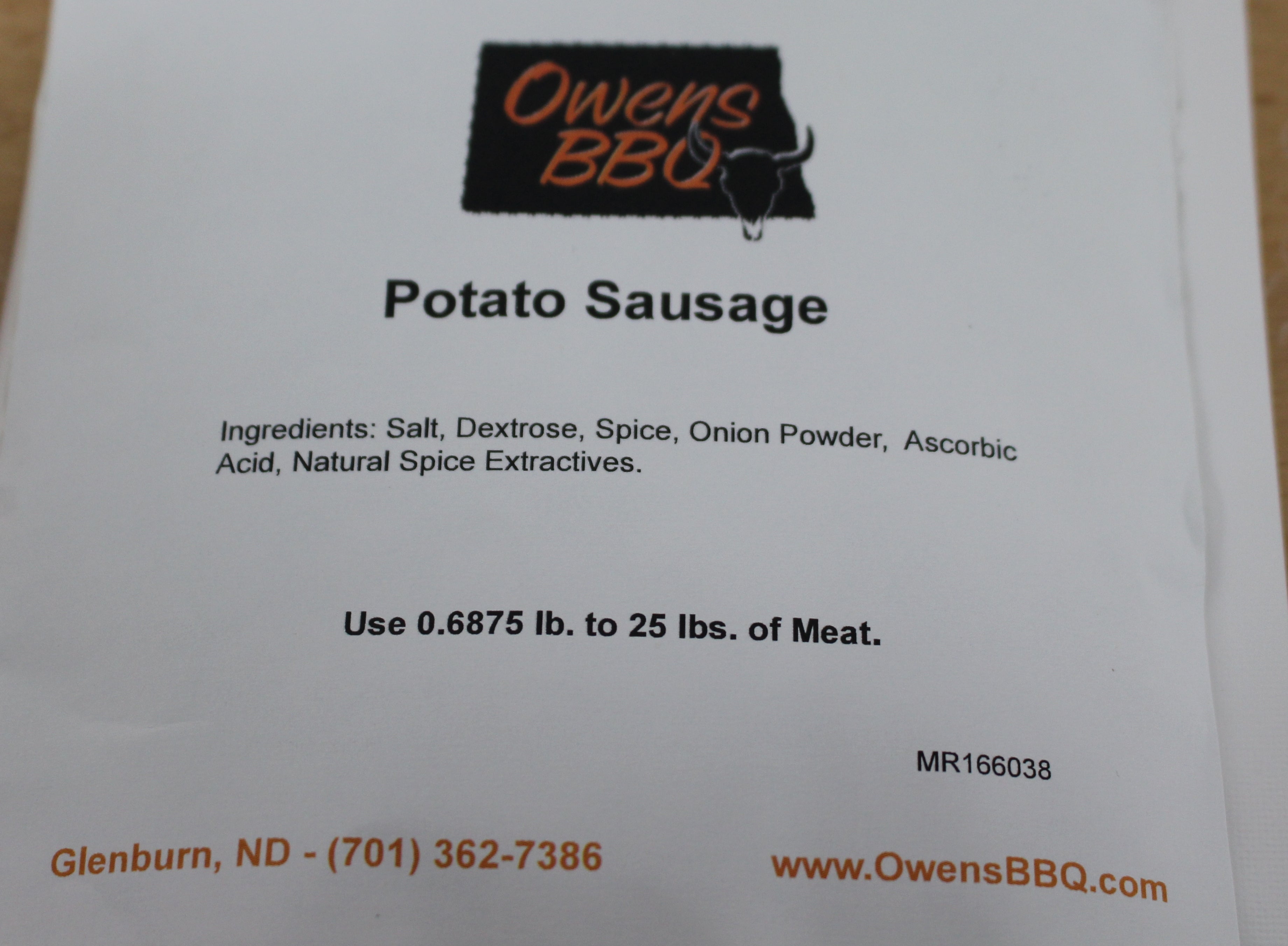 Potato Sausage Seasoning - Owens BBQ