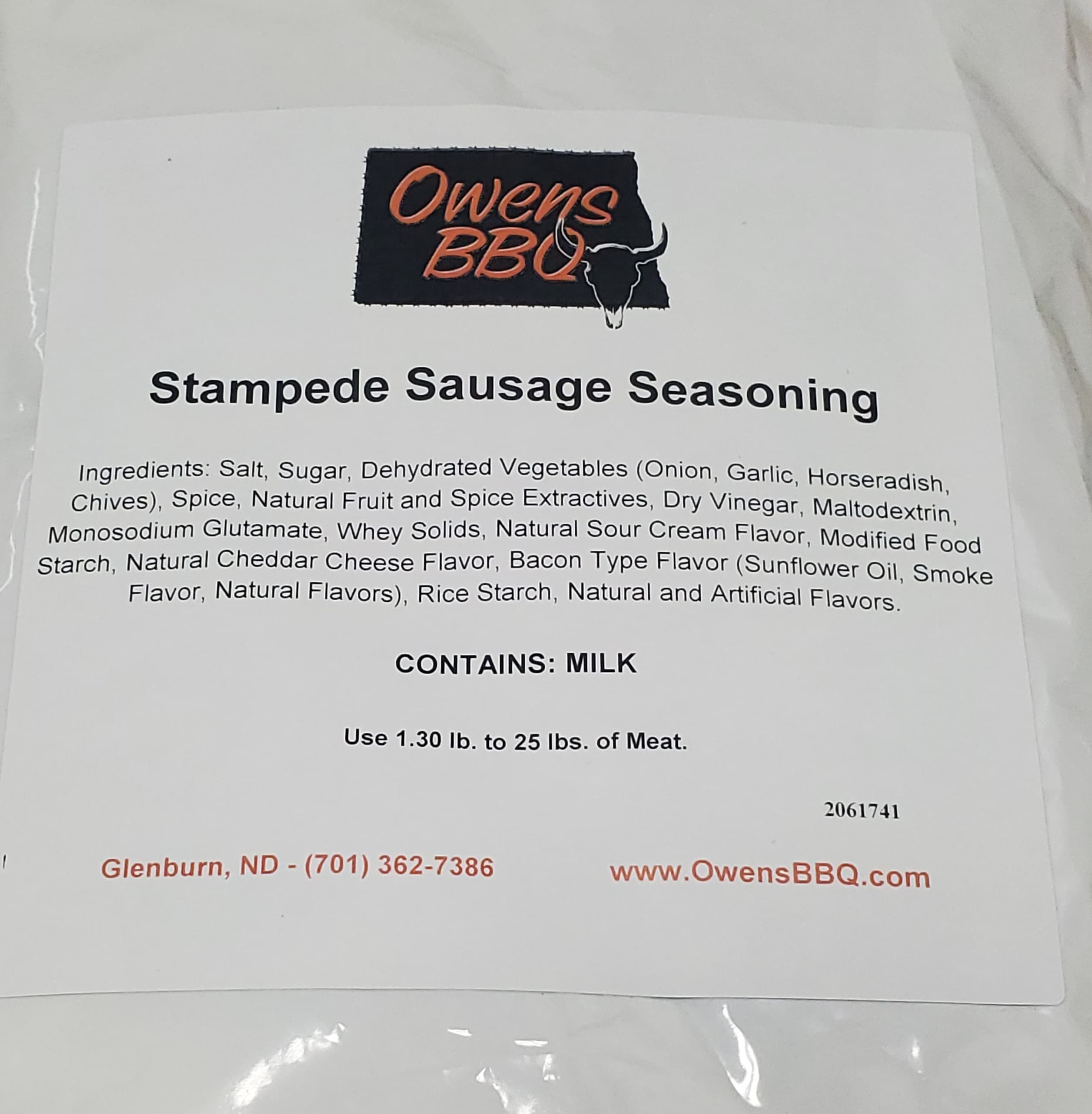 Stampede Sausage Seasoning - Owens BBQ